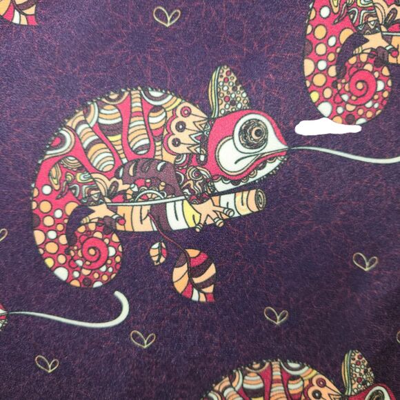 Lady Voluptuous London Womens 30 32 Dress Mandala Chameleon Novelty Print Midi - Picture 5 of 12